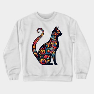 Kaleidoscope Kitty Crewneck Sweatshirt